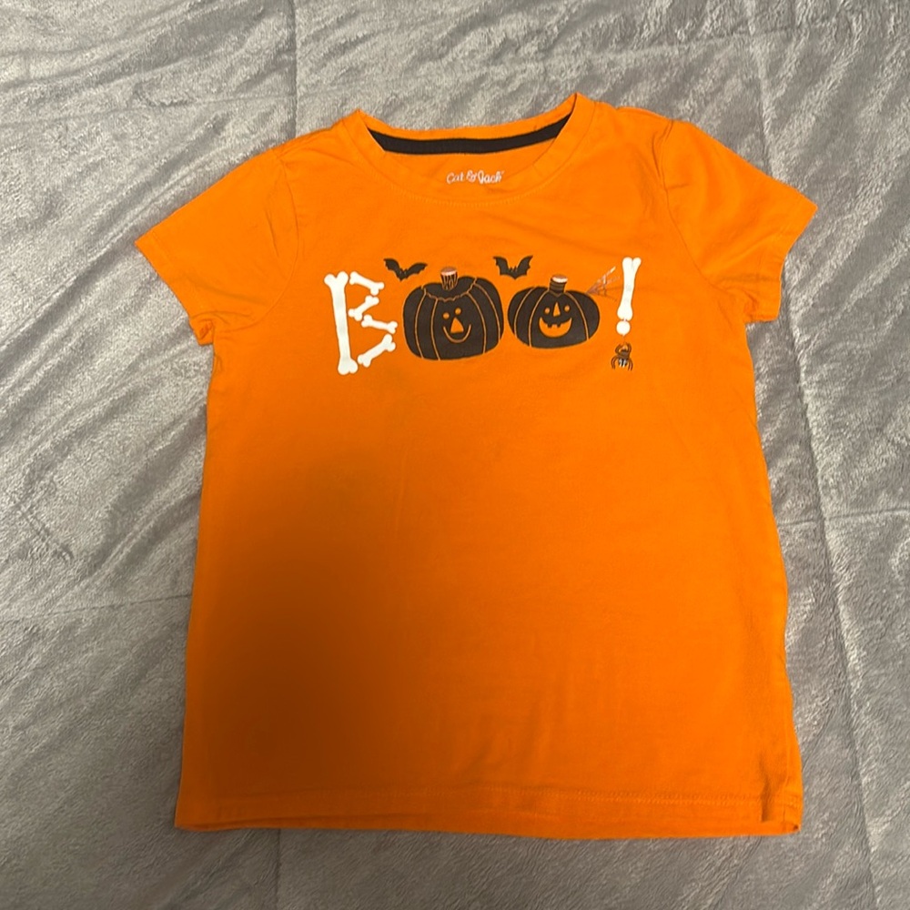 Cat & Jack XS Short Sleeve Halloween Holiday Tee Shirt